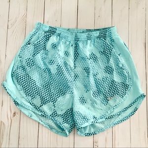 Ⓜ️SOLDⓂ️ Teal Patterned Nike Tempo Shorts